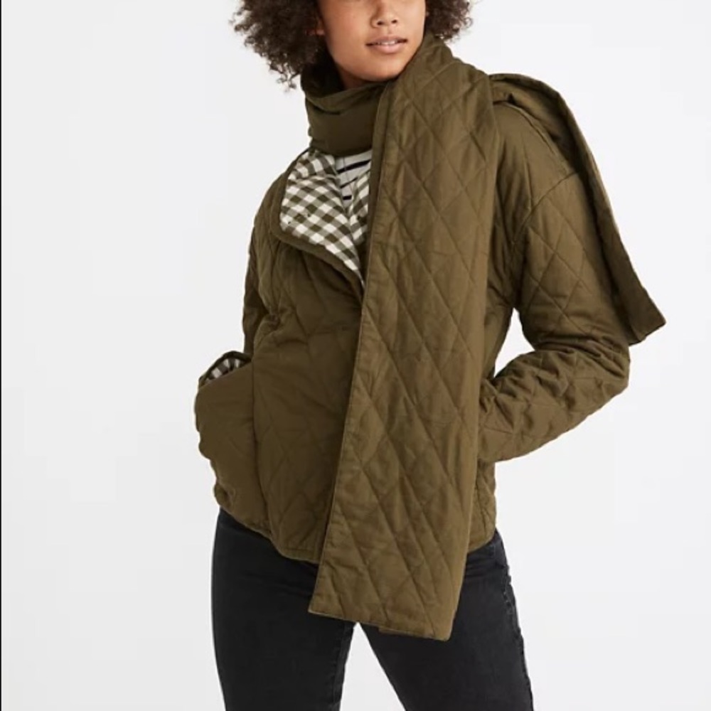NWT Madewell Reversible Quilted Scarf Jacket